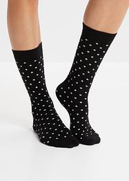 Lot de 5 paires de chaussettes bord non comprimant avec coton, bpc bonprix collection