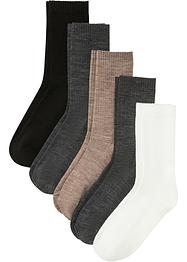 Thermo Tennissocken (5er Pack)  mit Innenfrottee in Sohle, bpc bonprix collection