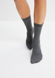 Socken (4er Pack) mit Bio Baumwolle aus Effektgarn, bpc bonprix collection