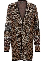 Gilet en maille avec jacquard multi-motifs, bpc selection