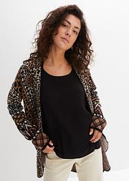 Gilet en maille avec jacquard multi-motifs, bpc selection