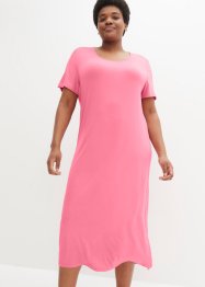 Bequem geschnittenes Shirt-Kleid mit Schlitz in Midi-Länge, bpc bonprix collection