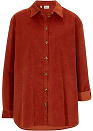 Cord-Hemd mit Seitenschlitz, bpc bonprix collection