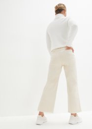 Pantalon large en twill avec taille confortable, bpc bonprix collection