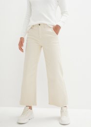 Pantalon large en twill avec taille confortable, bpc bonprix collection
