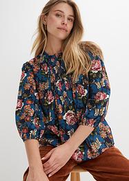 Bluse mit Blumendruck, RAINBOW
