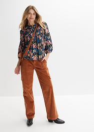 Bluse mit Blumendruck, RAINBOW