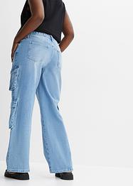 Jean cargo en pur coton, RAINBOW
