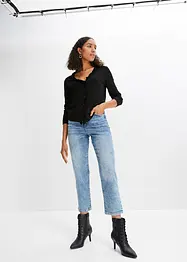 Feinstrickjacke aus fließendem Viskose-Mix, bonprix