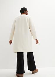 Teddy-Mantel aus recyceltem Polyester mit Cord-Details, bpc bonprix collection