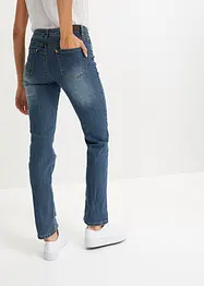 Jean droit taille mi-haute, extensible, bonprix