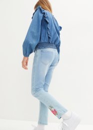Mädchen Jeans Bluse mit Rüschen, bpc bonprix collection