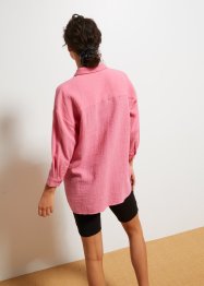 Lange Oversized-Bluse aus Musselin, RAINBOW