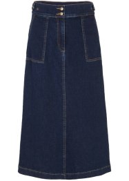 Jeansrock mit aufgesetzten Taschen, A-Linie, bpc bonprix collection