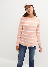 Pull de grossesse avec fonction allaitement à broderie ajourée, bpc bonprix collection