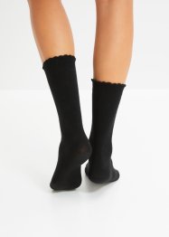 Socken (7er Pack) mit Wellenkante mit Bio-Baumwolle, bpc bonprix collection