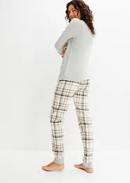 Pyjama mit Flanellhose, bonprix