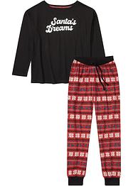 Pyjama avec T-shirt oversized et pochon cadeau, bpc bonprix collection