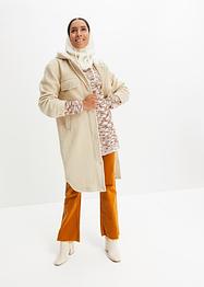Wolloptik-Mantel mit Taschen, John Baner JEANSWEAR