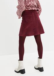Jupe velours côtelé avec patte de boutonnage, John Baner JEANSWEAR