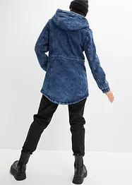 Parka en jean avec maille peluche, bonprix