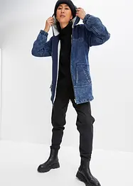 Jeans-Parka mit Teddyfell, bonprix