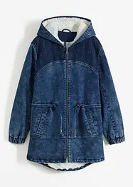 Jeans-Parka mit Teddyfell, bonprix