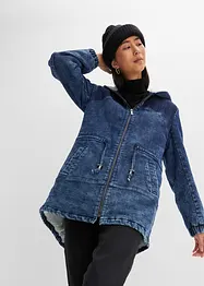 Jeans-Parka mit Teddyfell, bonprix