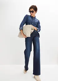 Wide-Leg-Jeans, High Waist, bonprix