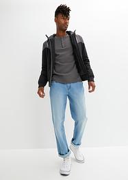 T-shirt col Henley, manches longues, John Baner JEANSWEAR