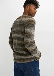 Grobstrick-Pullover in Querstreifen, bonprix