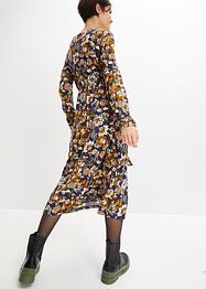Jerseykleid mit V-Ausschnitt und Bindeband, bpc bonprix collection