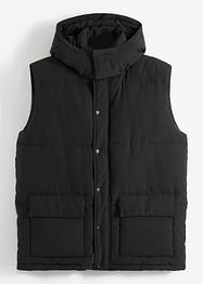 Steppweste mit abnehmbarer Kapuze aus recyceltem Polyester, bpc bonprix collection