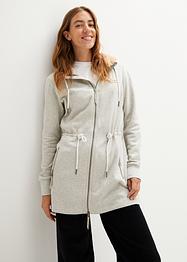 Long-Sweatjacke mit Teddyfutter in der Kapuze, bpc bonprix collection