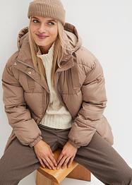 Wattierte Steppjacke aus recyceltem Polyester mit abnehmbarer Kapuze, bpc bonprix collection