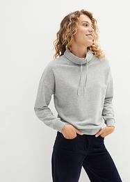 Sweat-shirt avec grand col, bpc bonprix collection