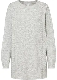 Pull oversize en maille torsadée, bonprix