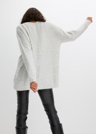 Oversize-Pullover mit Zopfmuster, RAINBOW
