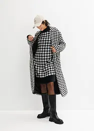 Robe en maille à motif pied-de-poule, bonprix