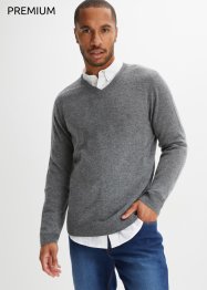 Pull en laine avec teneur en Good Cashmere Standard®, col V, bpc selection premium