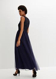 Kleid mit Glitzer und Mesheinsatz, BODYFLIRT boutique