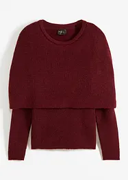 Pullover mit variablem Kragen, bonprix