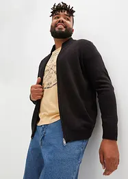 Gilet zippé en maille, bonprix
