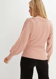 Pull avec dentelle, bonprix