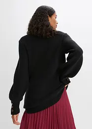 Longpullover mit Knöpfen, bonprix