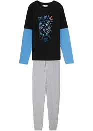 Pyjama mit weicher Bio-Baumwolle (2-tlg. Set), bonprix