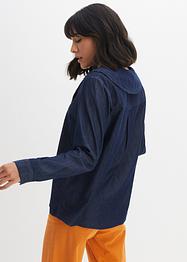 Jeansbluse mit Kragen, John Baner JEANSWEAR