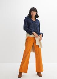 Jeansbluse mit Kragen, John Baner JEANSWEAR