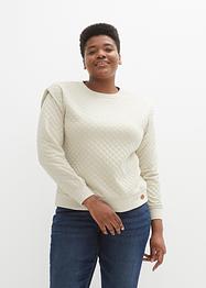 Sweat-shirt matelassé, John Baner JEANSWEAR