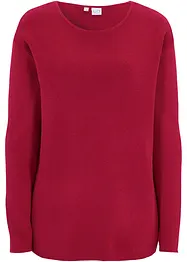 Milano Rib Pullover mit Rundhals, bonprix